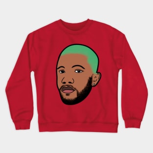 Frank Ocean Head Green Hair Crewneck Sweatshirt